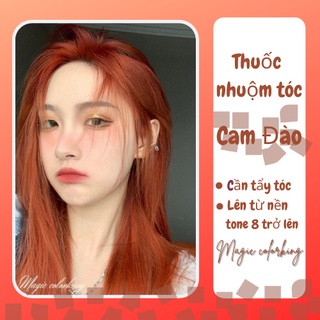 Thuốc  nhuộm tóc màu CAM ĐÀO| COLORKING |Không Cần Tẩy Tóc