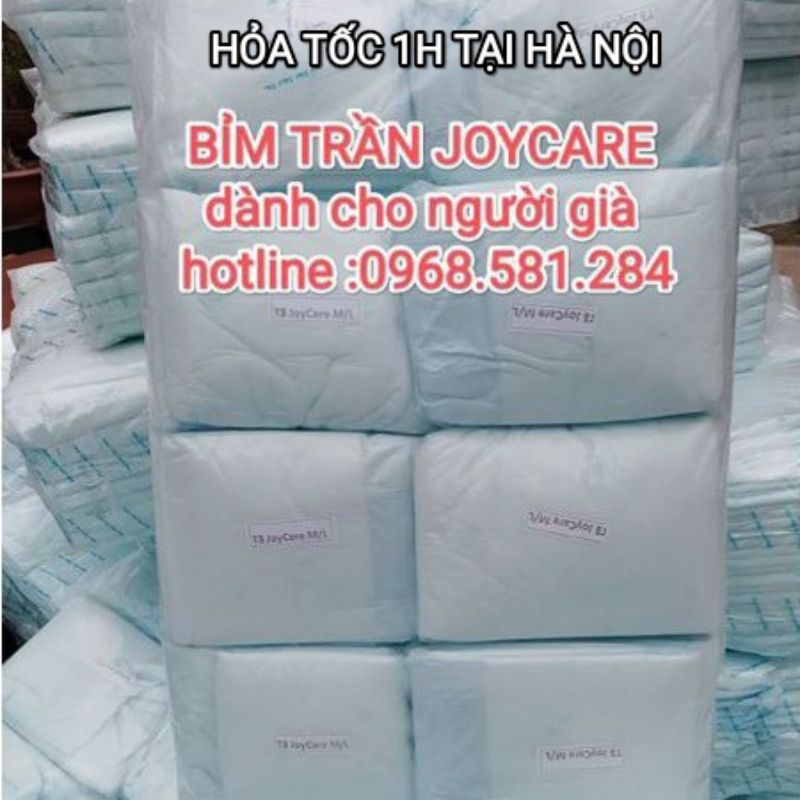 Tã Bỉm dán trần JOYCARE  có vách chống chào (10 gói 100miếng) siêu thấm hút kháng khuẩn M/L:40-70kg