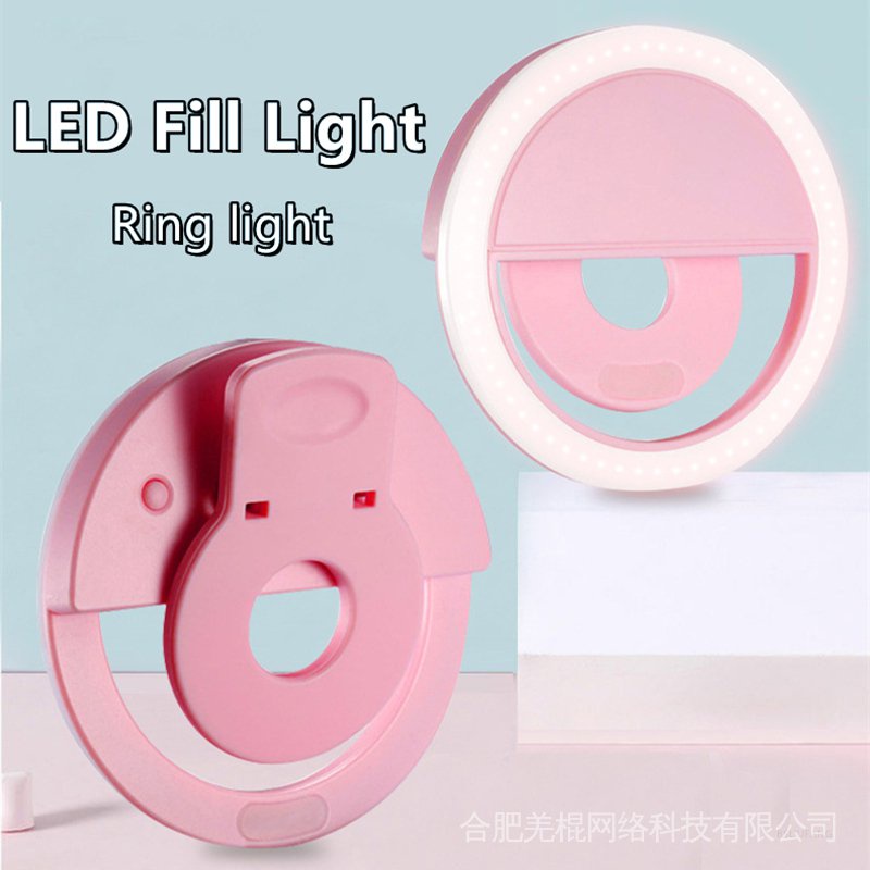 Đèn Led Tròn Gắn Điện Thoại Hỗ Trợ Chụp Ảnh Selfie Kết Nối USB 2022