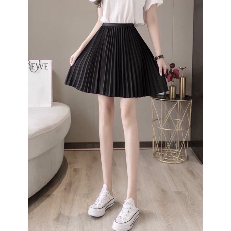 Chân váy ngắn xếp ly chất tuyết mưa dày đẹp có lót trong | BigBuy360 - bigbuy360.vn