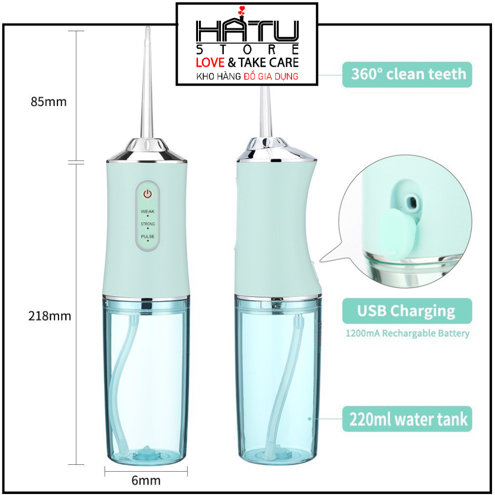 Tăm Nước Nha Khoa Máy Xúc Miệng Làm Sạch Răng Miệng Ngăn Ngừa Sâu Răng Hiệu Quả