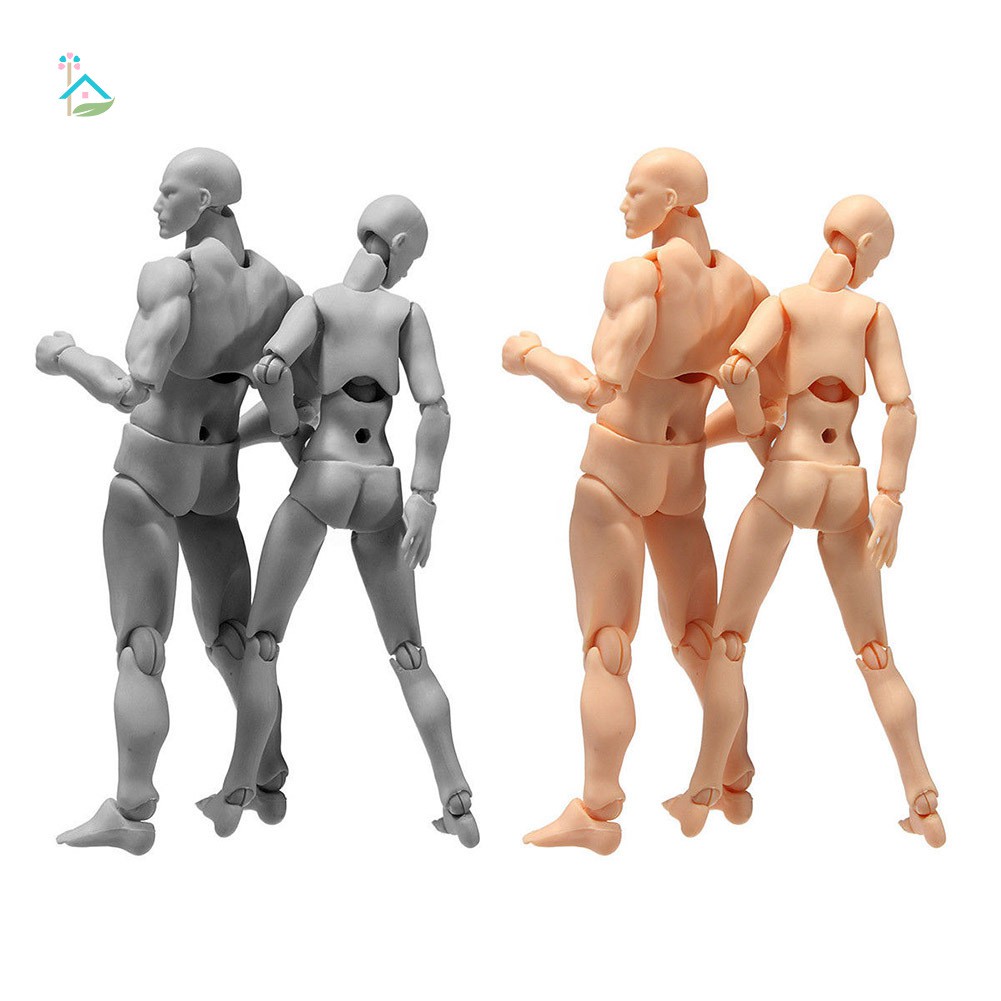 Đồ chơi mô hình búp bê nam nữ có khớp động trang trí cao cấp