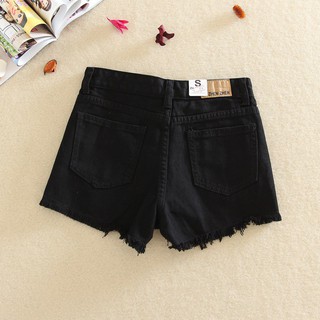 Quần short jean lưng cao nữ
