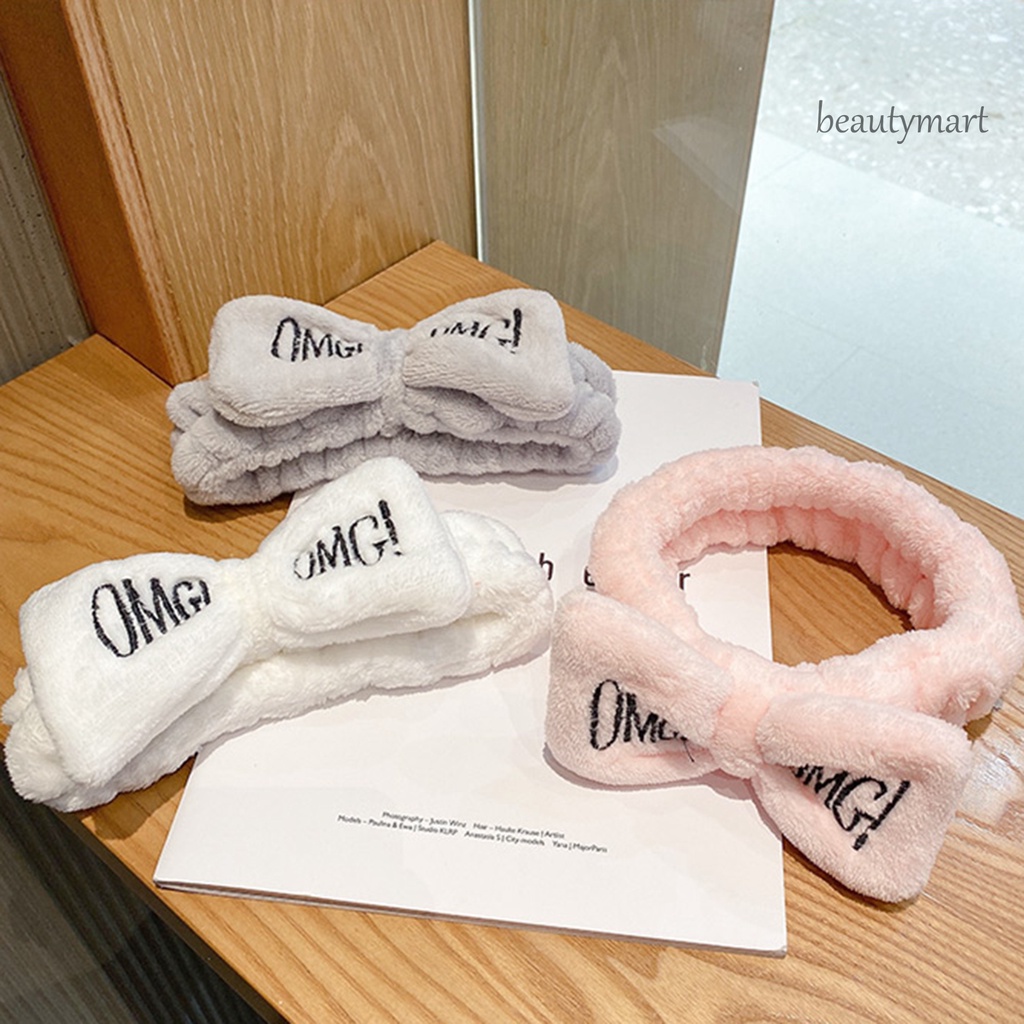 Băng Đô Cài Tóc Bằng Vải Bông Co Giãn Mềm Mại Đính Nơ Dễ Thương Cho Nữ