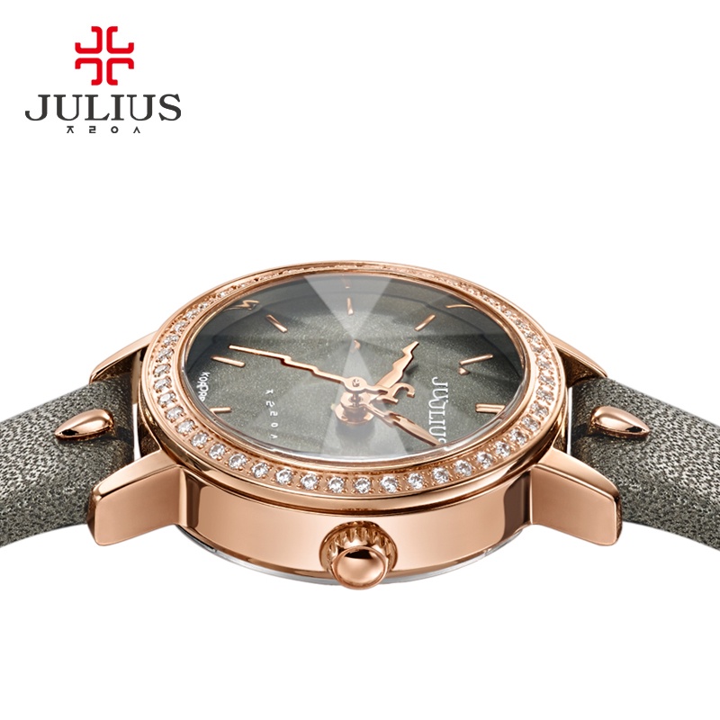 Julius Đồng Hồ Đeo Tay Chống Thấm Nước Đính Kim Cương Giả Phong Cách retro Dành Cho Nữ 966 * & & -