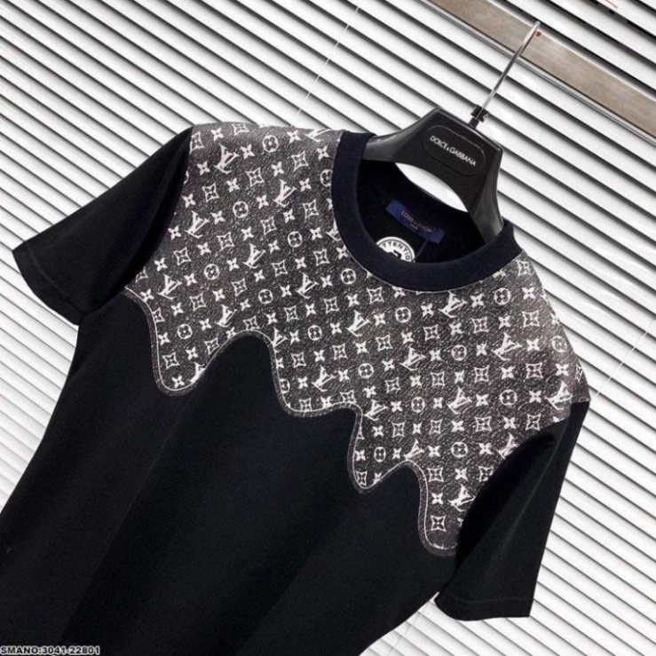 Áo Phông tay lỡ nam nữ unisex,Áo thun LV Vintage in Hoạ Tiết Nửa Trên Ulzzang Hot