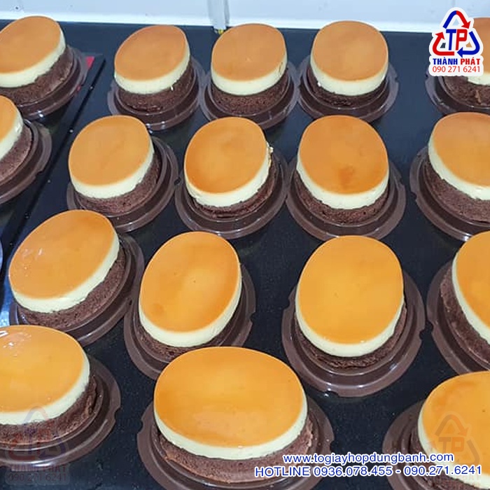 150 Hộp F71 oval mini đế nâu - Hộp vừa khuôn D04, D03