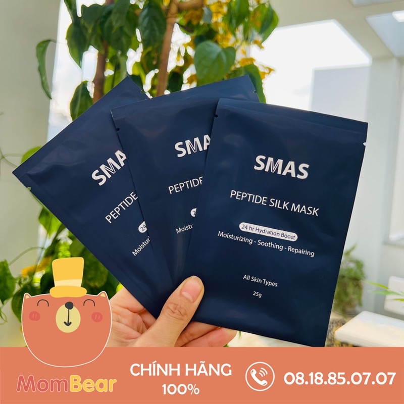 Mặt Nạ Dưỡng Và Ph Da SMAS Peptide Silk Mask Nhật