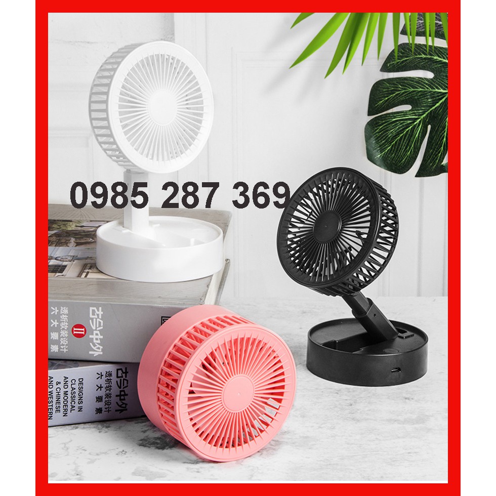 Quạt Tích Điện Mini ⚡️𝐅𝐑𝐄𝐄 𝐒𝐇𝐈𝐏⚡️Quạt Mini Tích Điện Để Bàn Gấp Gọn Tiện Dụng 3 Cấp Độ , Siêu Mát- USB Fan A9 | BigBuy360 - bigbuy360.vn