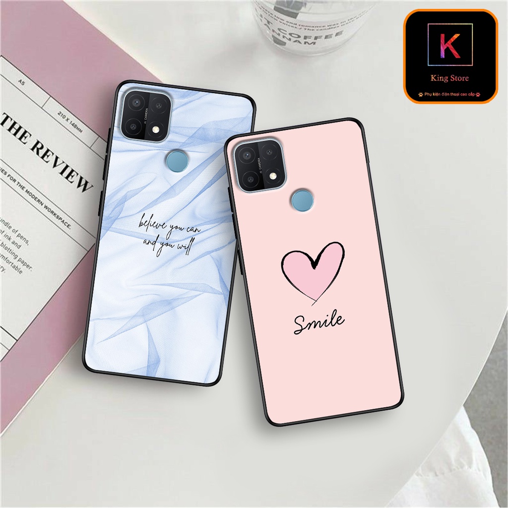 Ốp lưng Oppo A15 - Oppo A15s - Ốp in hình LoveSmile - Chất liệu TPU cao cấp chống sốc