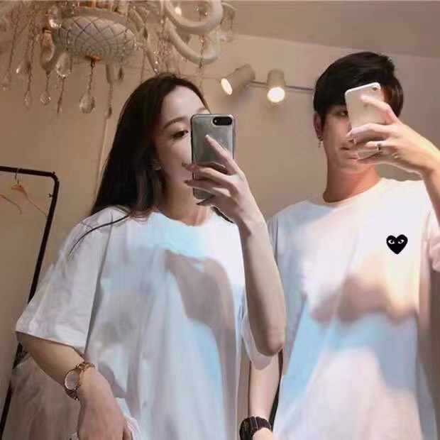 Áo phông Play, áo thun logo trái tim, Chất cotton thoáng mát, form rộng, Dorystore