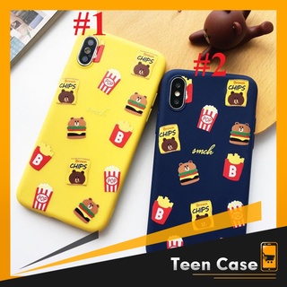 Ốp lưng Iphone 💝FREESHIP 50K💝 Brownn Chip Pop Bỏng Ngô cho điện thoại iphone 6 6s 6P 6sP 7P 8P X XS