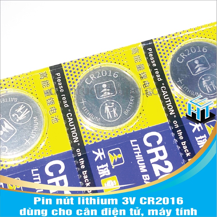 Pin nút lithium 3V dùng cho cân điện tử, máy tính CR2016
