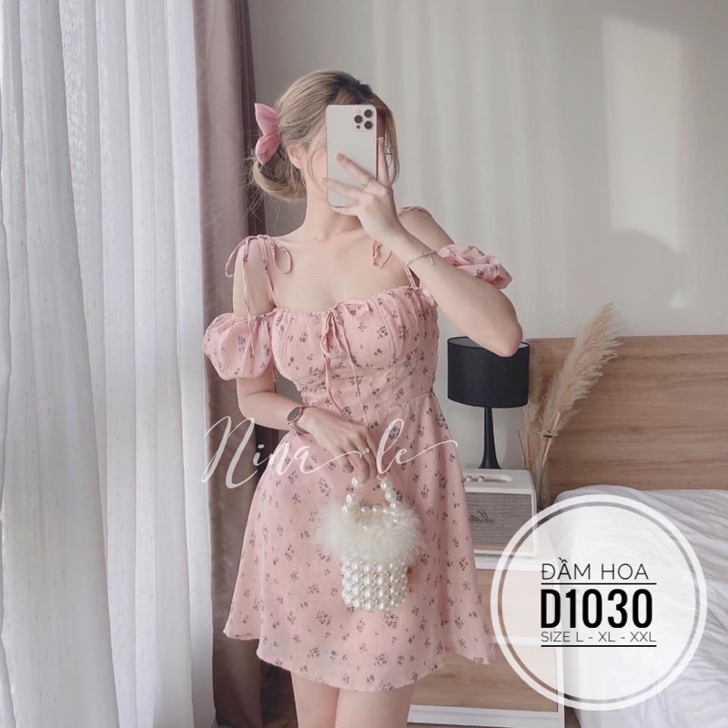 Bigsize Đầm hoa D1030
