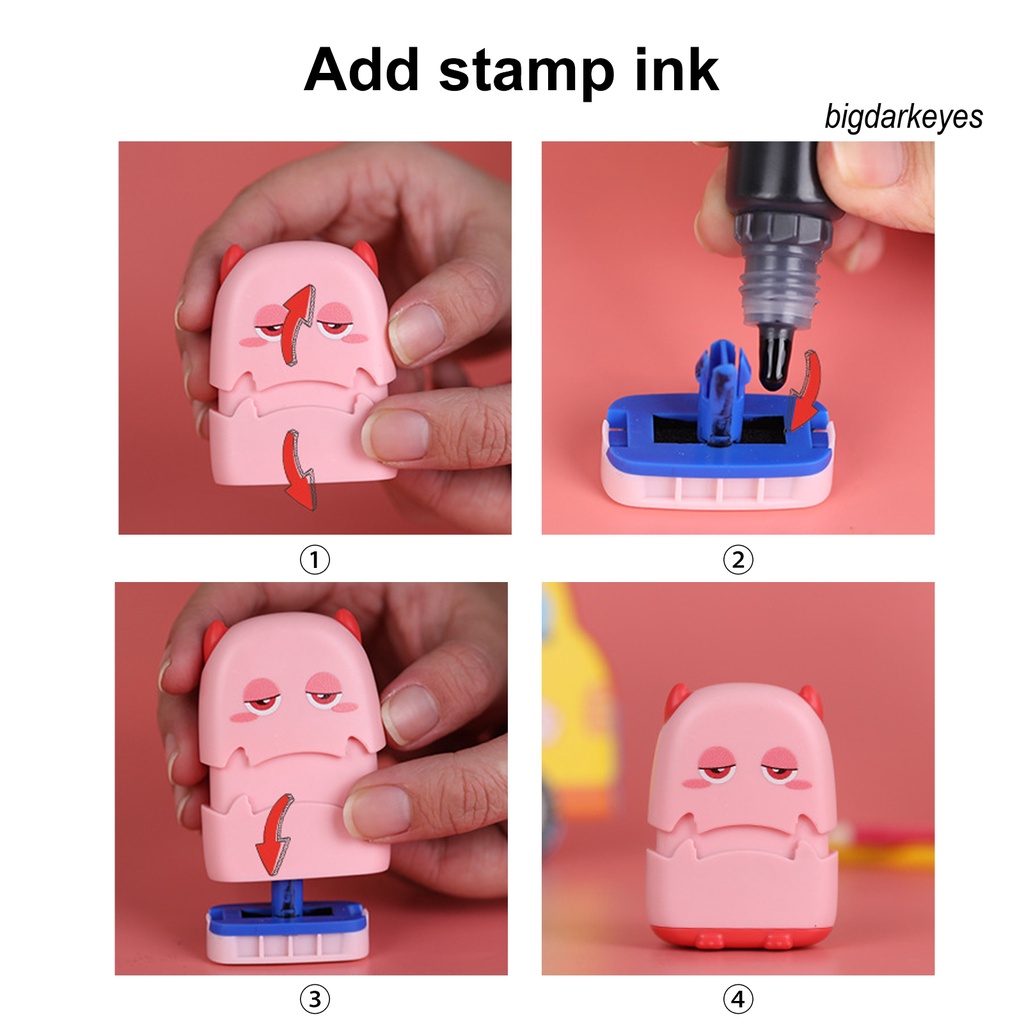 Con Dấu Bằng Nhựa Hình Quái Vật Hoạt Hình Dễ Sử Dụng Cho Quần Áo