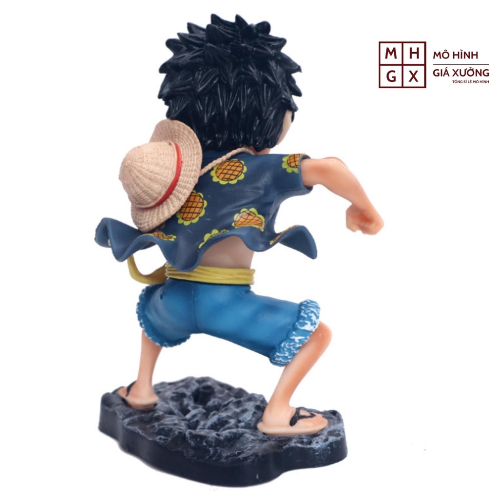 Mô hình One Piece Luffy 2 tay thay thế cao 11cm trạng thái chiến đấu  , figure mô hình anmie one piece luffy