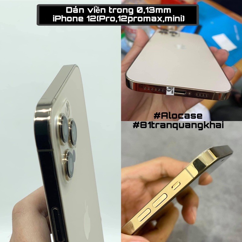 Dán viền trong cho iPhone 12(Pro/mini/Promax), iPhone 11 Promax