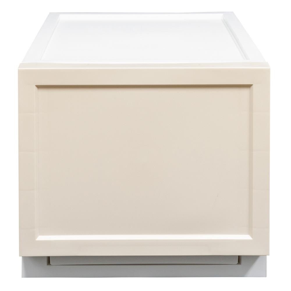 HomeBase STACKO Hộp nhựa đa năng ECO dạng ngăn kéo có thể xếp chồng Thái Lan W28.5xH25xD40.5 màu kem