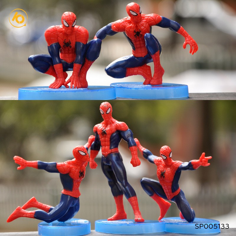 Mô hình siêu anh hùng Avengers 10.5cm trang trí bàn làm việc, ô tô siêu chất -spider man (con)