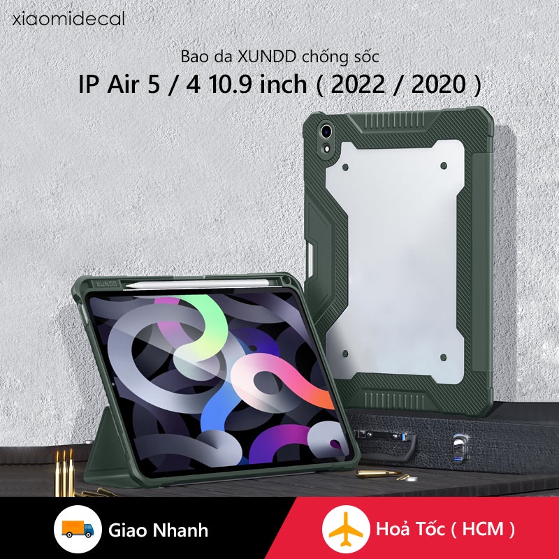 Ốp lưng XUNDD iPad Air 5 / 4 ( 2022 / 2020 ) 10.9 inch Chống trầy, Chống sốc, Viền TPU, Chống cong iPad