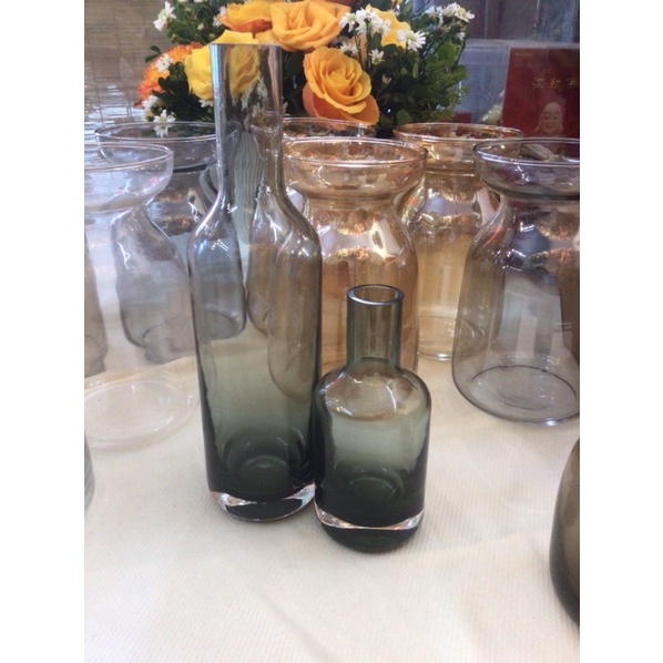 lọ hoa thuỷ tinh chai