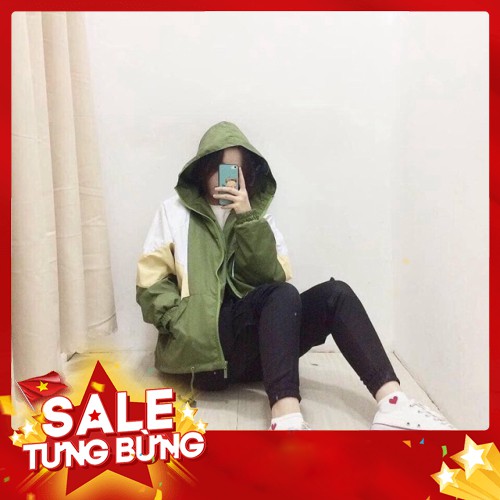 Áo Khoác Dù Phối màu