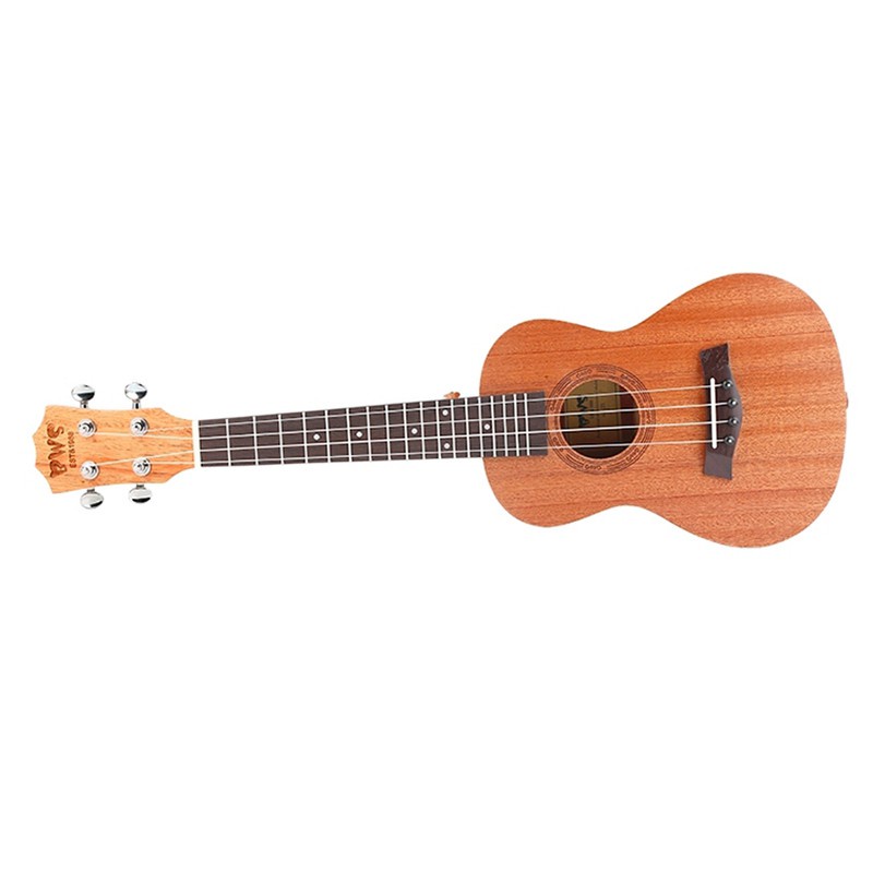 BWS EST & 1988 26 Inch Mahogany Wood 18 Fret Tenor Ukulele Acoustic Cutaway Guitar Mahogany Wood Ukulele Hawaii 4 String Guitarra