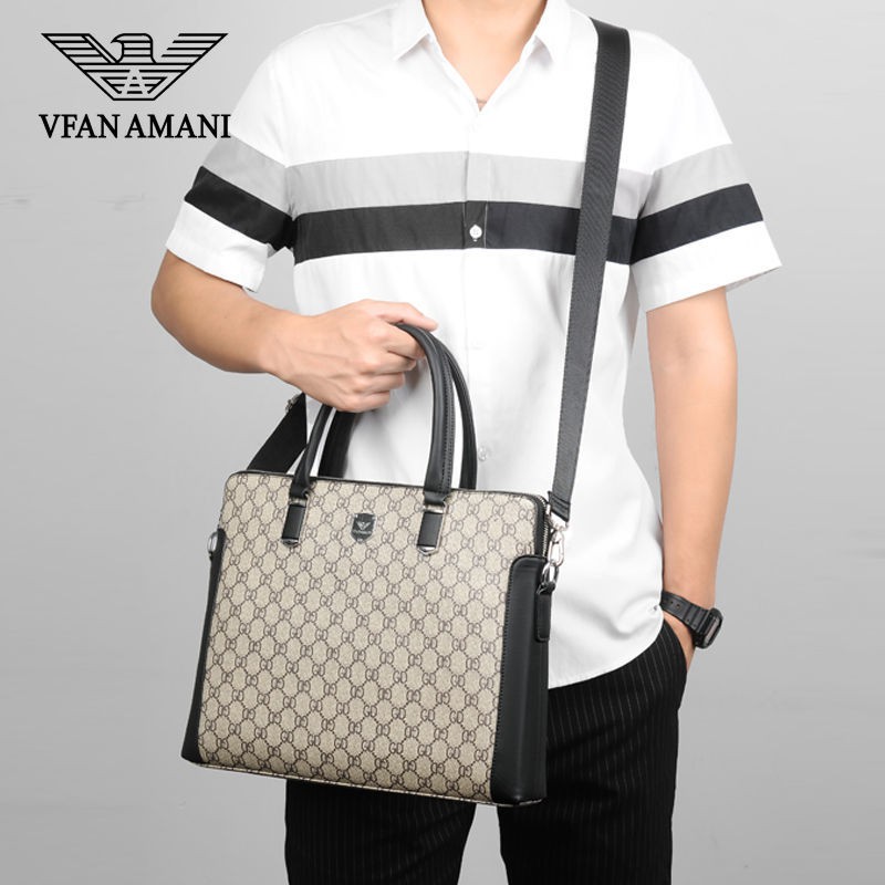 Duy Phường Arma. Ni Nam giới Cặp da Kết cấu Cầm tay Doanh nghiệp Đơn giản Vai Messenger Túi xách | BigBuy360 - bigbuy360.vn