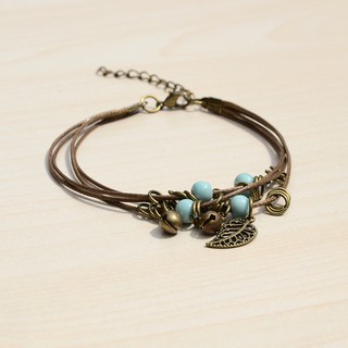 Lắc chân Handmade chiếc lá - TS-0026