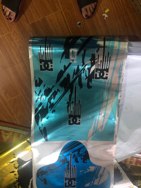 Chắn bùn 1 chân dán crom