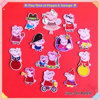 Sticker ủi thêu hình heo Peppa