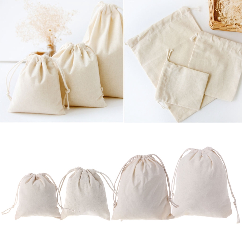 Túi Rút Cotton Tự Nhiên Đựng Quần Áo
