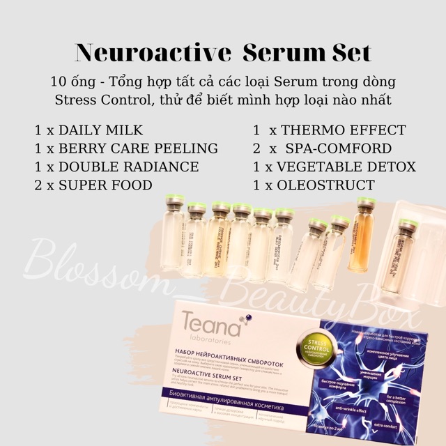 Huyết thanh serum Superfood Teana dòng Stress control SUPER FOOD