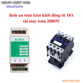 Mua Bộ Role an toàn cho phao điện kèm khởi động từ CJX18A - Tải máy bơm công suất lớn