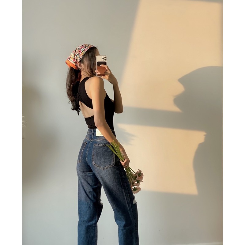 bodysuit rút dây lưng