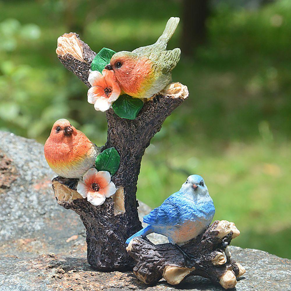 Mô Hình Chú Chim Bằng Nhựa Resin Dùng Trang Trí Bonsai 1