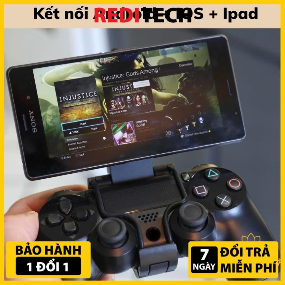 Tay Cầm chơi game Bluetooth PS4 Không Dây - Tay cầm cho PC Laptop Điện thoại TV, chơi full skill Fifa Online 4 FO4 Pes