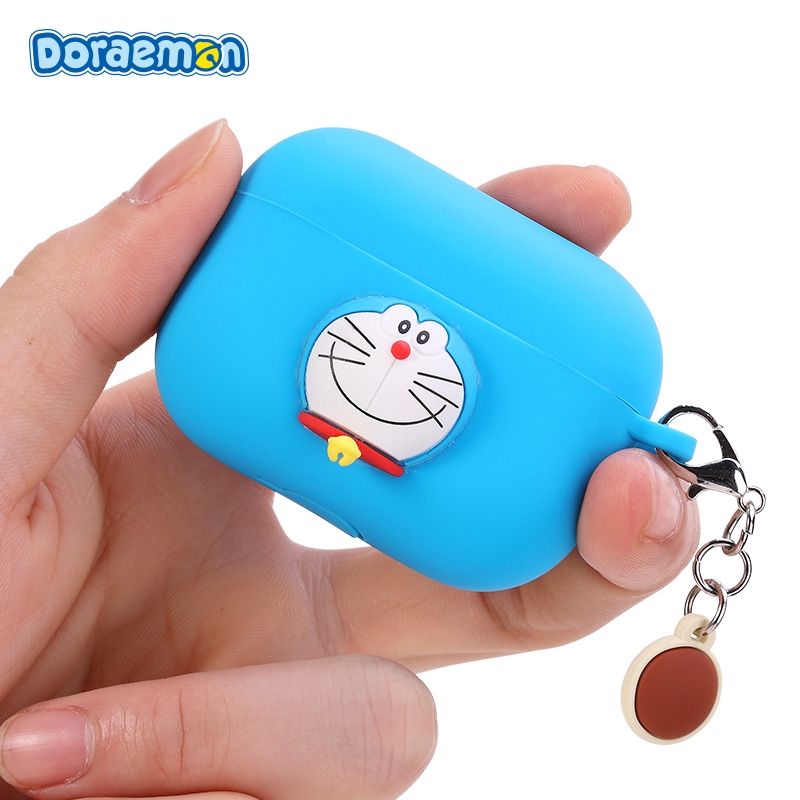 Vỏ Bảo Vệ Hộp Đựng Tai Nghe Airpods Hình Doraemon 3d Đáng Yêu