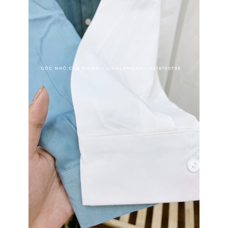 Áo Sơ Mi Nữ Form Rộng Dáng Dài Oversize Chất Lụa Tăm
