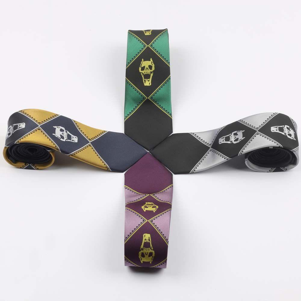 Cà Vạt Họa Tiết Đầu Lâu Hóa Trang Nhật Bản Chất Lượng Cao Cho Nam