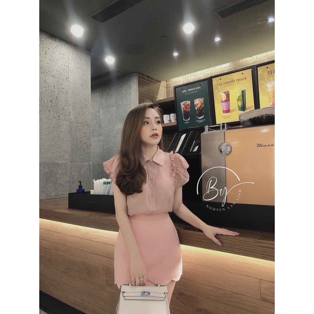 BÁN SỈ ÁO SƠ MI VOAN TƠ 2 LỚP TAY BÈO CHO NỮ | BigBuy360 - bigbuy360.vn