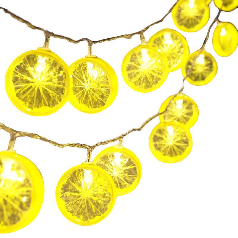 Dây Đèn LED Hình Lát Chanh Trang Trí Phòng