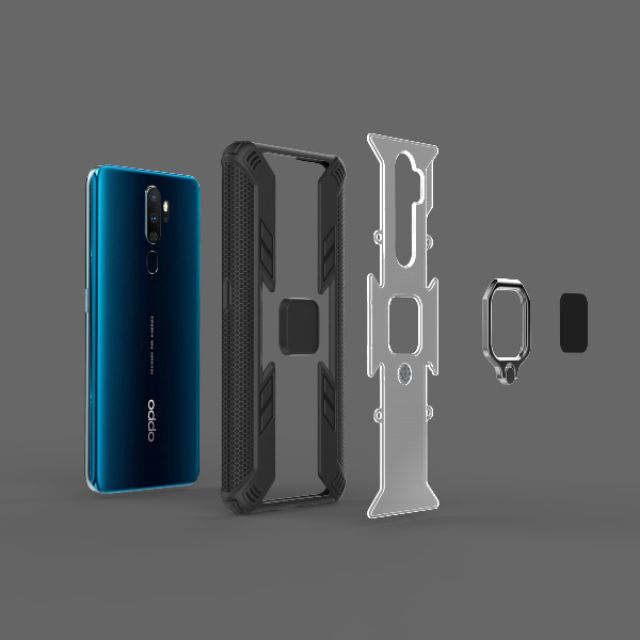 Ốp lưng Oppo A9 2020 / Oppo A5 2020 chống sốc Siêu nhân giá đỡ Iring siêu bền