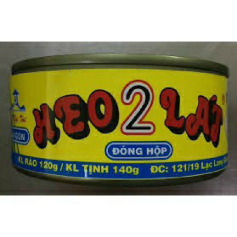 Lốc 10 hộp Heo 2 lát Đại Tài 140g