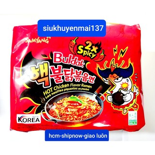 combo 5 gói  mì siêu cay samyang 2x  hàn quốc  140 gr gói