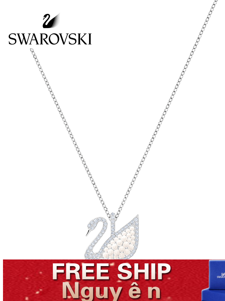 FREE SHIP Dây Chuyền Nữ Swarovski ICONIC SWAN Ngọc trai cổ điển Necklace Crystal FASHION cá tính Trang sức trang sức đeo THỜI TRANG