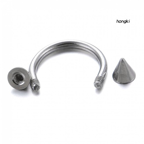 (Hàng Mới Về) Set 10 Khuyên Mũi Bằng Thép Không Gỉ Cá Tính