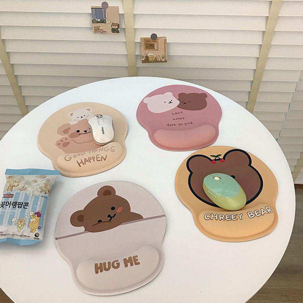 Đệm Lót Chuột Máy Tính Hình Gấu Hoạt Hình 3D Dày Dặn Thoải Mái