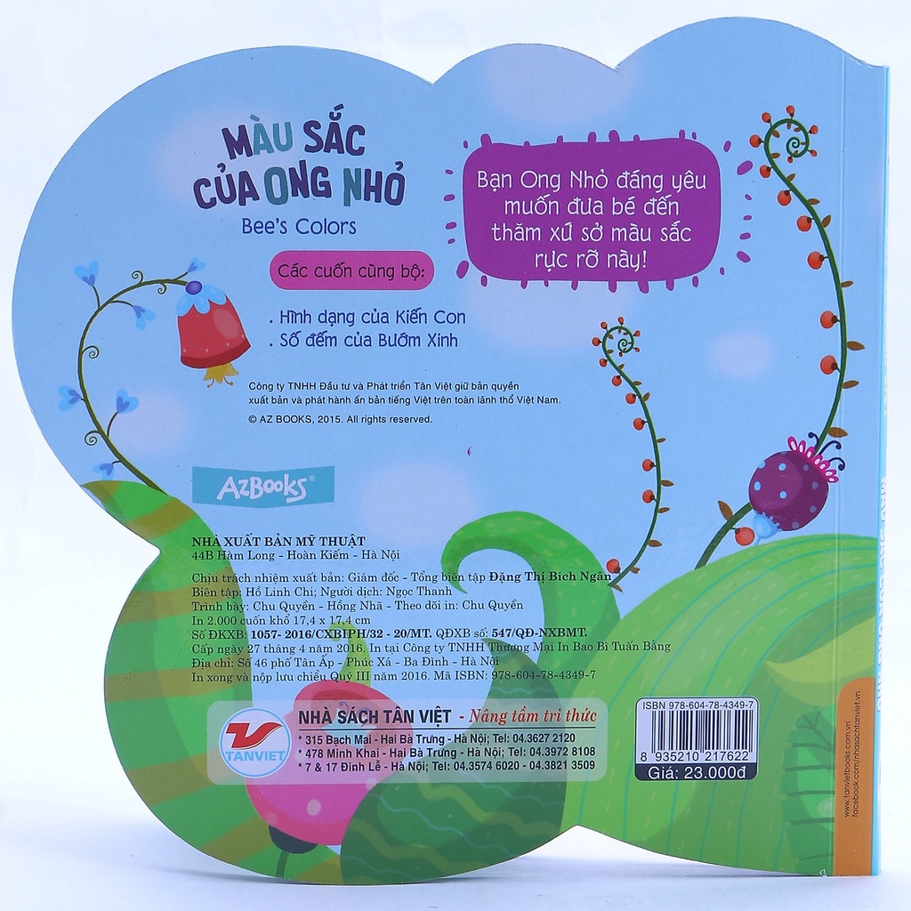 Sách Giúp Bé Nhận Biết - Màu Sắc Của Ong Nhỏ