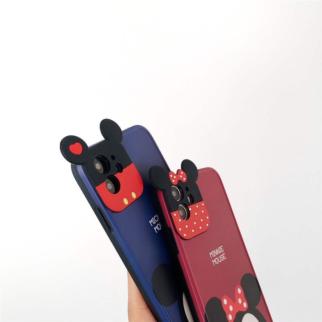 Ốp điện thoại nhựa mềm hình chuột Mickey Minnie dễ thương cho iPhone12 mini 11 PRO | BigBuy360 - bigbuy360.vn